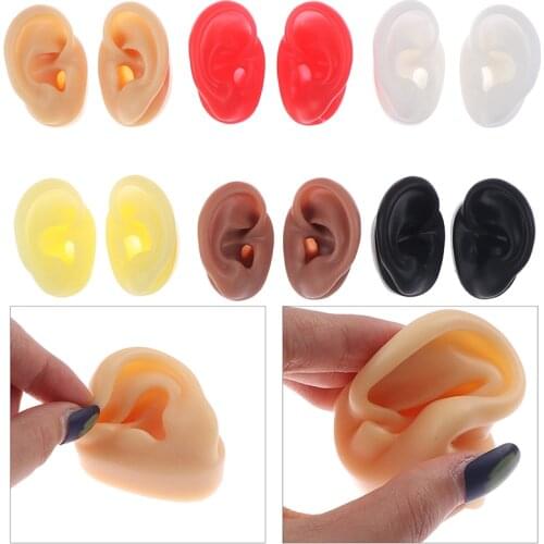 1Pcs Silicone Ear Model Practice Piercing Tools Ear Stud Display Tool Body Jewelry