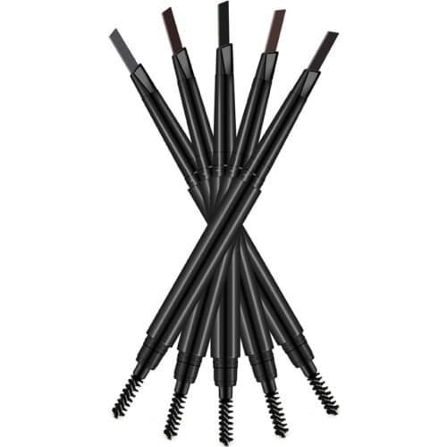 10 Pieces Oem Waterproof Eyebrow Pen Private Label Double Head Long Lasting Brow Pencil Custom Logo Low Moq