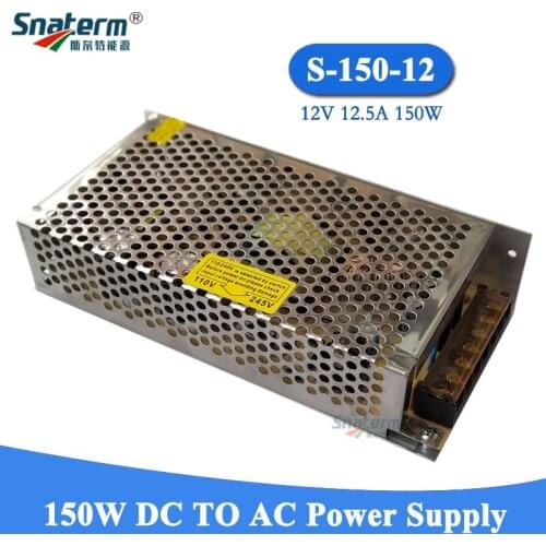 12.5A 150W lighting Transformers 100V-220V AC to DC 12V Switch Power Supply Adapter Converter For LED Strip light Driver 150W