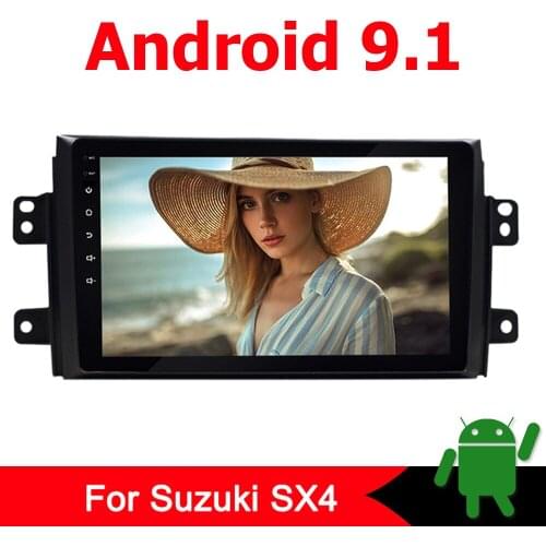 2 din Android 9.1 Touchscreen Navigaton for 2006-2012 Suzuki SX4 with Radio WIFI Bluetooth Car Multimedia Player USB OBD DVR
