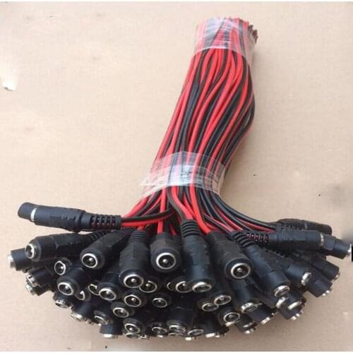 20PCS/Lot 12V Monitoring DC power Female Cable Adapter cord 5.5*2.1mm Monitor for camera