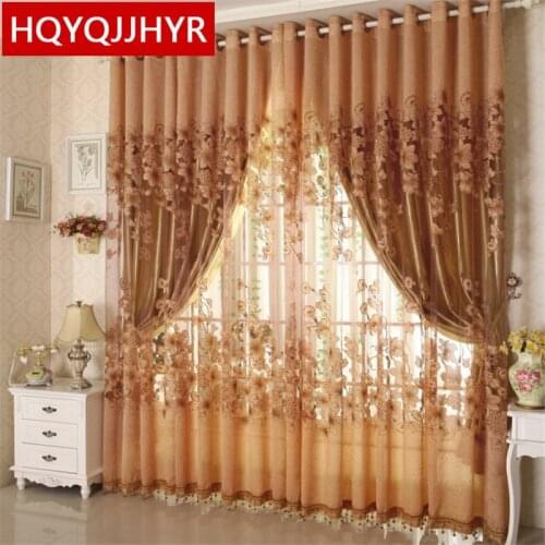 2019 explosion models European-style luxury Morning Glory tulle curtains for Living Room window curtain bedroom