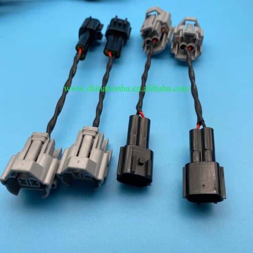 Fuel Injector Adapters Harness 1JZ 2JZ 6189-0060 to 90.3 Male Wired Injector PnP Adapters Plug Clip Cable Wiring