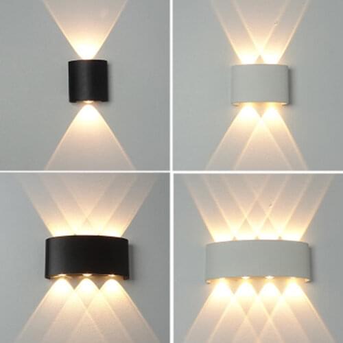 Nordic Style LED Porch Light Waterproof Outdoor 6W 8W LED Wall Lamp for Garden Courtyard Corridor Sconce Lighting Decoration