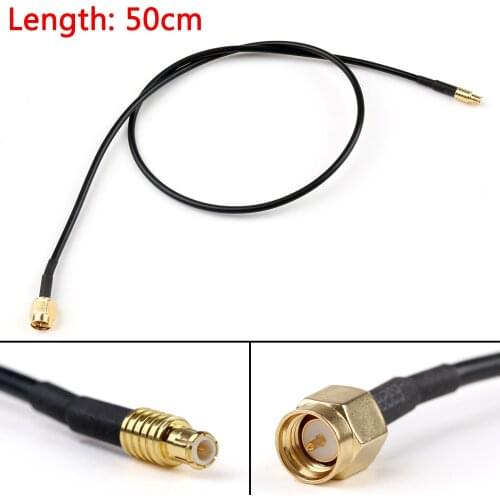 Artudatech 5PCS 20cm/50cm RG174 Cable MCX Male Plug To SMA Male Straight Crimp Coax Pigtail 8in/20in Connector