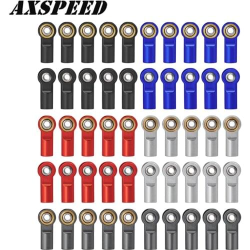 1/10/20PCS M4 Metal Rod Ends Ball Joint Aluminum Tie/Push Rod Ends Steel Ball for RC SCX10 Tamiya Truck Crawler Accessories