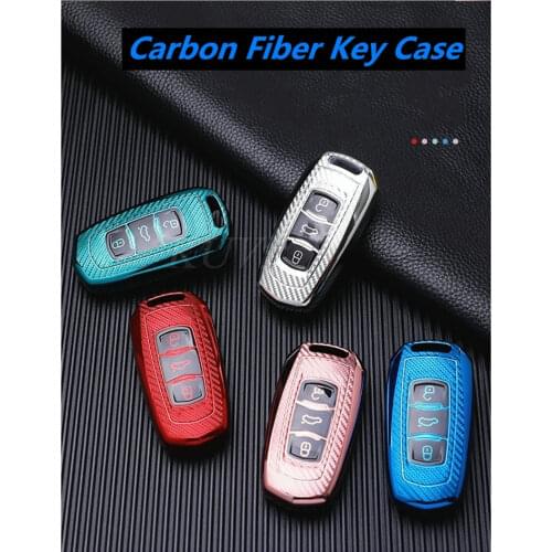 Carbon Fiber TPU Car Smart Key Case Cover Shell Fob For Geely Atlas Boyue NL3 EX7 Emarand Emgrarand X7 SUV Borui GC9 Accessories