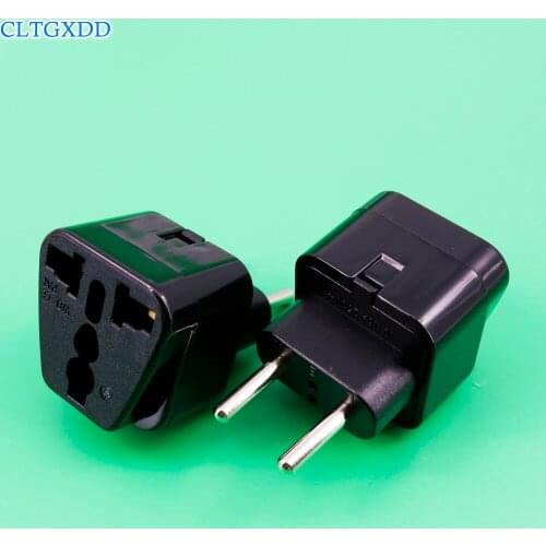 Cltgxdd Black 10A 250V ABS material uk us aus to eu multi - function socket Germany South Korea France Bali tourism