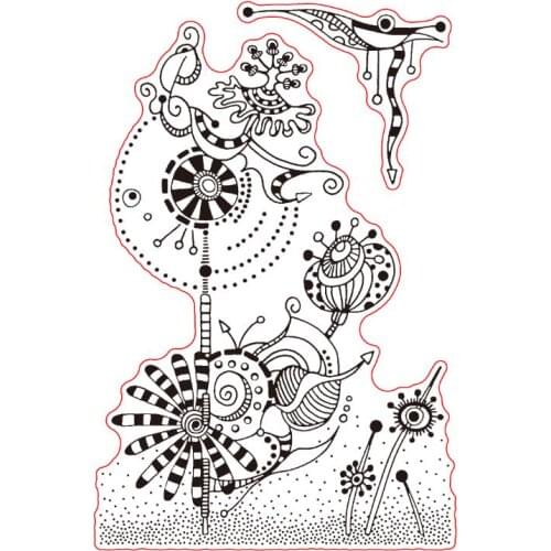 Flower Clear Stamp Or stamp for DIY Scrapbooking/Card Making/Kids Fun Decoration Supplies A093