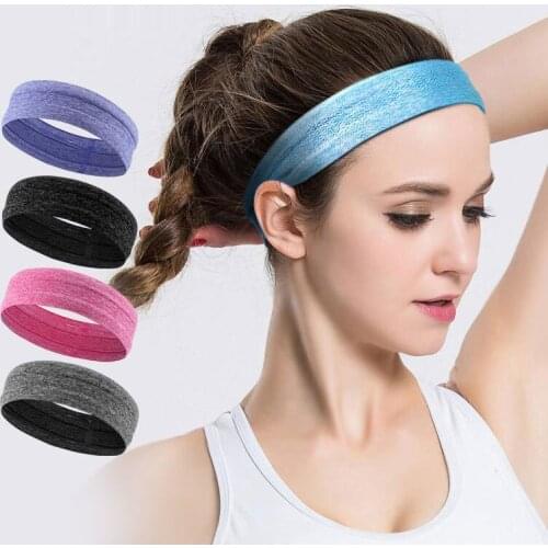Breathable Gym Headband Elastic Sports Sweatband Anti-Slip Women Men Hair Band Basketball Fitness Yoga Running Tennis Sweat Band