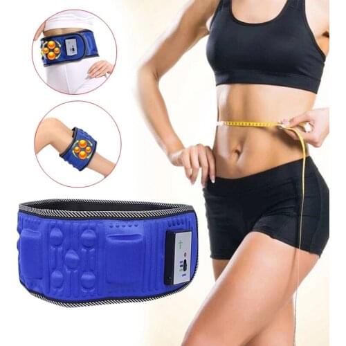 Electric Abdominal Stimulator Belt Belly Muscle Waist Trainer Body Vibrating Slimming X5 Times Weight Loss Fat Burning