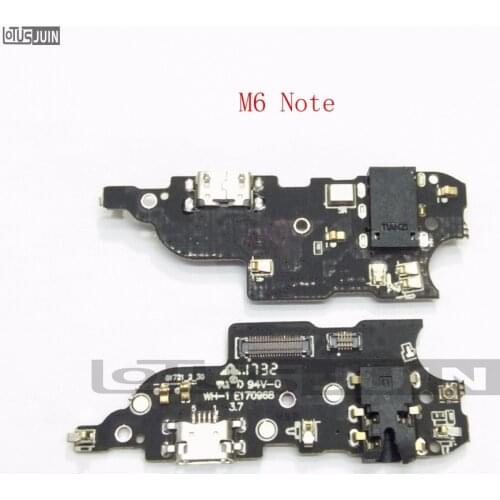 NEW USB Charging Port Board Flex Cable Dock Connector + Microphone + Headphone Jack Audio Earphone For Meizu M6 Note