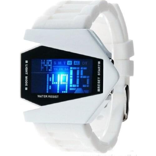 Gnova Platinum Top Fashion Jet Watch MEN Plane Wristwatch Women Silicone Sport LED Military Wristwatch