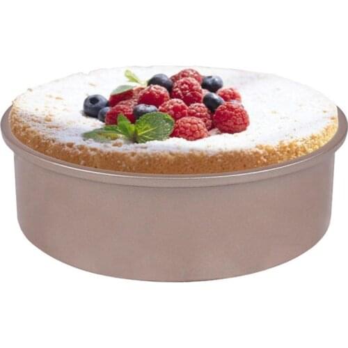 Kapmore 1pc Creative Round Cake Pan Non-Stick Carbon Steel Cake Mold Cake Bakeware DIY Baking Tool For Kitchen