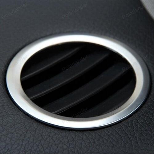 2pcs ABS Chrome Interior AC Air Vent Outlet Trim Cover Ring for Benz B Class W246 B180 B200 2012-2015 cay styling