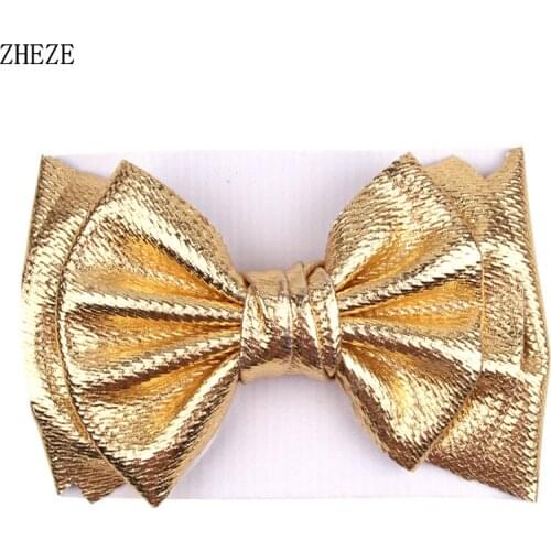 7'' Waffles 2021 New Large Knot Hairbow Headband Girls Summer Rainbow Printed Hair Bands Turban Headwrap Trendy Hair Accessories