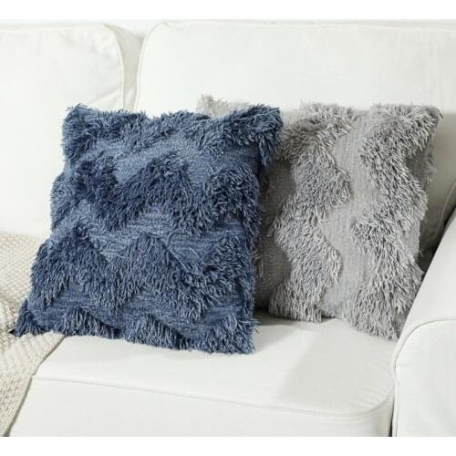 Feather Cushion Cover Home Decor Pillow Covers Living Room Bedroom Sofa Decorative Soft pillowcase 43x43cm shaggy fluffy cover