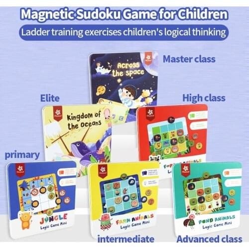 Xibao Early Childhood Education Gifts Educational Toys Jungle Animals Digital Logic Game Set Parent-Child Interactive Board Game