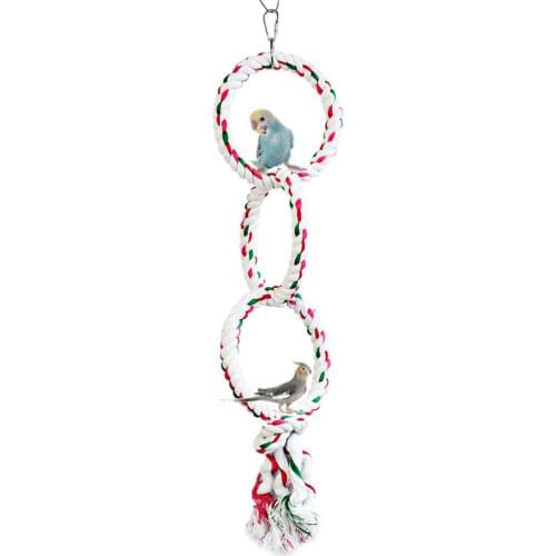 Tricycle Cotton Climbing Parrot Toys Colorful Bird Training Educational Swing Chewing Supplies Wholesale Price