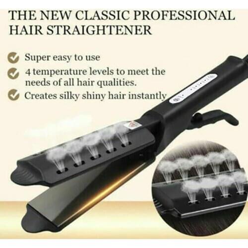 Portable Electric Iron Heating Hair Straightener Ceramic Home Salon Styling Tool adjustment includes 160/180/200/220 centigrade