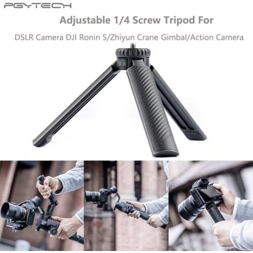 PGYTECH T2 Tirpod Adjustable Tripod For DSLR Camera DJI Ronin S/Zhiyun Crane/Moza Feiyu Gimbal GoPro 8 Insta360 Camera