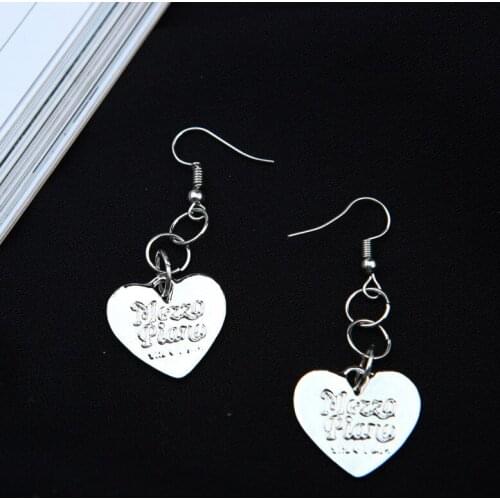 The New Popular Models Letter Love Sequins Tassel In The Long Section Earring Pendientes Mujer Moda Statement Earrings Orecchini