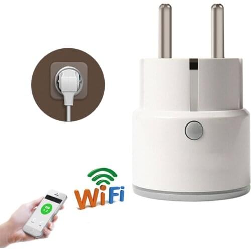 Smart Plug EU Support Amazon Alexa Google Home,IFTTT Remote Control WiFi Switch Mini Socket Outlet with Timing Function