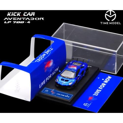 Time Model 1/64 LB LP700 Aventador 3 Types Wide body Sports Fashion Blue Theme Model Car Supercar Vehicle with Case