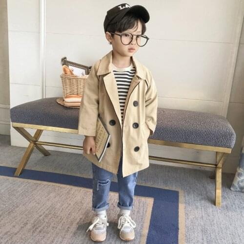 1-8T Toddler Kid Baby Boy Autumn Winter Clothes Long Sleeve British style Warm Coat Fashion Gentleman Jacket Outwear Streetwear
