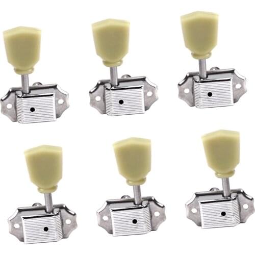 3pairs 6 Semiclosed Guitar String Tuning Pegs Machine Heads 3L + 3R Guitar Parts