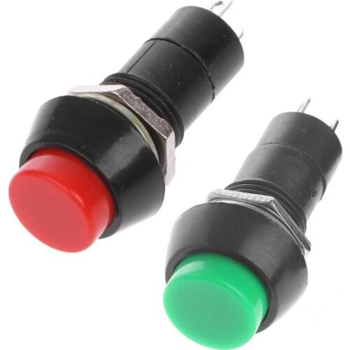 5Pcs/Set Mini DS-11A Self-Locking SPST Push Button Switch Latching AC 250V 3A