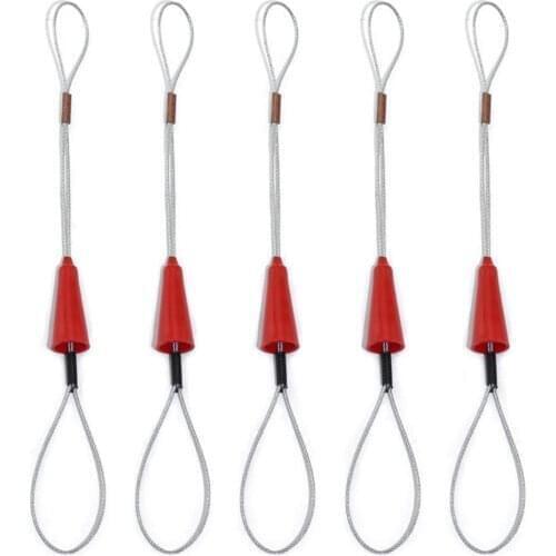 5 Pcs Electrician Push Pullers Duct Red Wire Traction Fish Tape Fastener Tool For Electrical Fish Tape Cable Puller
