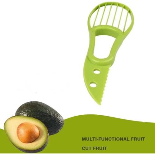 50pcs 3 In 1 Avocado Slicer Shea Corer Butter Fruit Peeler Cutter Pulp Separator Plastic Knife Kitchen Vegetable Tools Gadgets