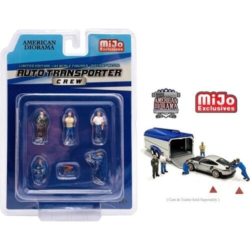 American Diorama 1/64 Rutotrrnsporter Crew Falken Service Station2021 K1335-2 Alloy doll limited edition Figurine