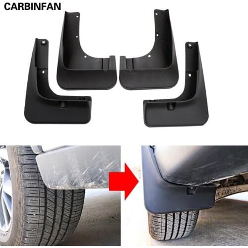 Car styling plastic fender soft mudguard protection flap splash mud guard frame 4pcs/set For Mitsubishi Outlander 2016 2017 2018