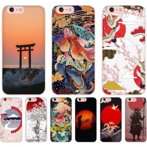 Japanese style Phone Case For DIY iPhone X XS MAX 11 11 pro max 6 6s 7 7plus 8 8Plus 5 5S XR SE 2020 Transparent funda case