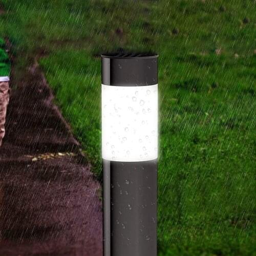 Solar Cylindrical Landscape Lamps LED Outdoor Ground-inserting Garden Light Waterproof Solar Lawn Night Lights for Path Lighting