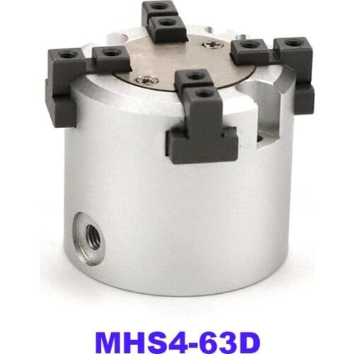GOGO High quality double acting pneumatic gripper MHS4-63D SMC type Parallel Style Air Gripper 4-Finger Type cylinder