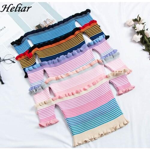 Женские рубашки в полоску Heliar China At AliExpress