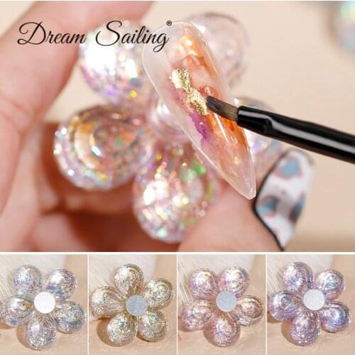 Crystal Aurora Flower Magnet Nail Practice Display Palette False Nail Holder Nail Art Gel Polish Varnish Practice Manicure Tool