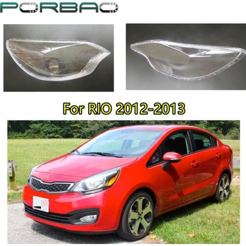 Car Headlight Lens Cover For Kia Rio Hatchback Type 2012-2013 Transparent Headlamp Cover Lens