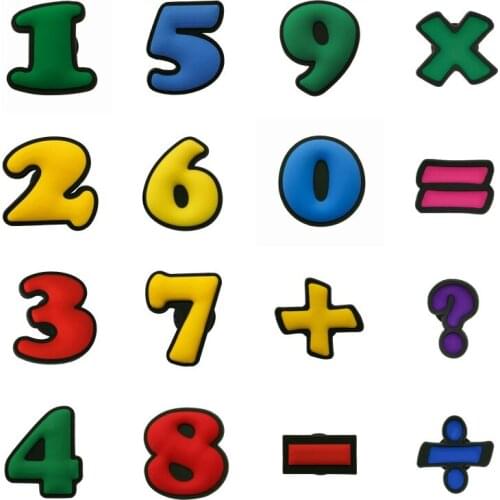 1PCS PVC Fridge magnet multicolor number & symbol cartoon mini Refrigerator sticker Suitable For kids baby birthday party gift