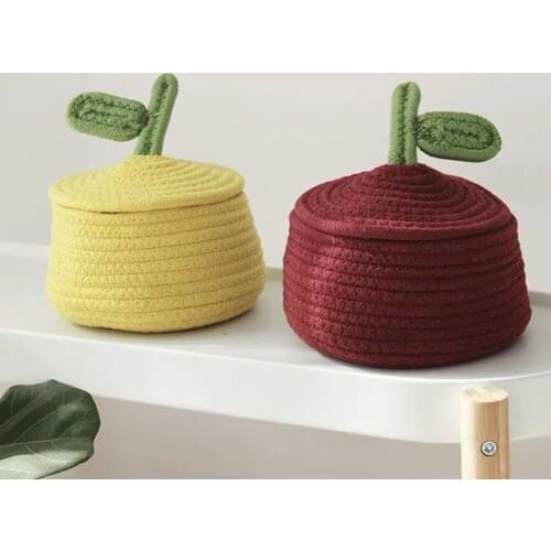 Cute Eco-Friendly Porta Mascarilla Cotton Medicine Organizer Thread Sewing Kit Desktop Key Storage Snacks Basket Sundries Box