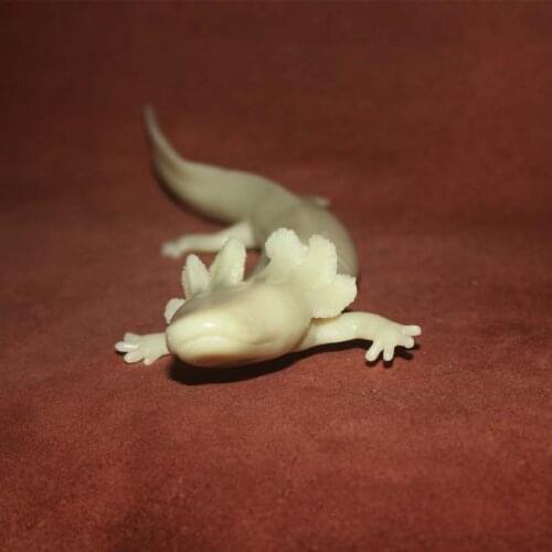 PVC figure Doll model toy The simulation model toy lizard reptile luminous white mold for diy
