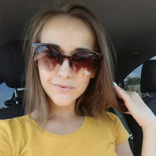 Fashion women Cat eye sunglasses 2020 New brand design Gradient Lens small cateye sunglasses female retro shades