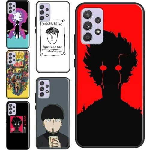 Mob Psycho 100 Soft Case For Samsung A72 A52 A32 A12 A40 A50 A70 A31 A41 A51 A71 A21S A20e Phone Cover