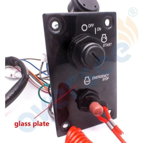 New 37100-96J24 Outboard Single Ignition Key Switch Panel For Suzuki Outboard Engine Motor