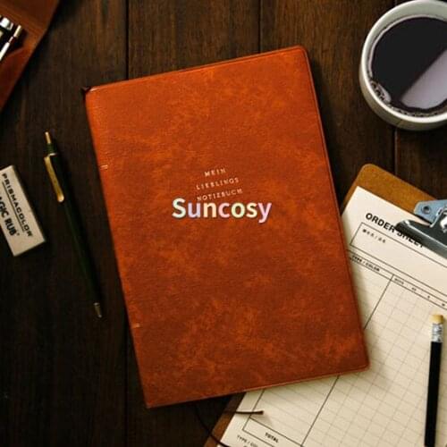 Hightide Hobo Journal Cover, PU Leather Notebook Cover, A5 Notebook Book Jacket Book Cover, Color Retro