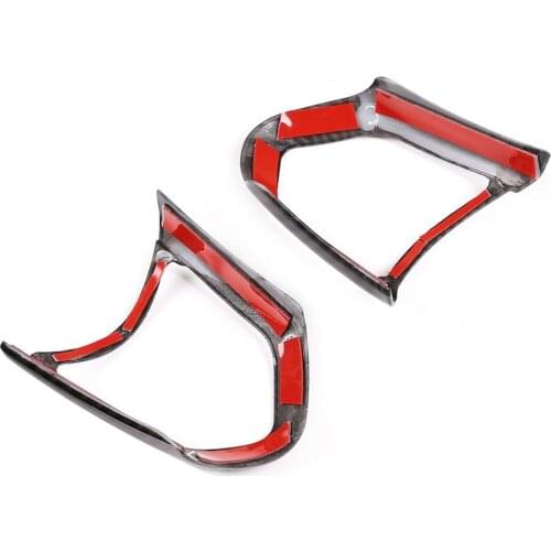 Carbon Fiber Car Steering Wheel Button Frame Trim for BMW F20 F22 F21 F30 F32 F33 F36 F06 F12 F13 X5 F15 X6 F16 M-Sport