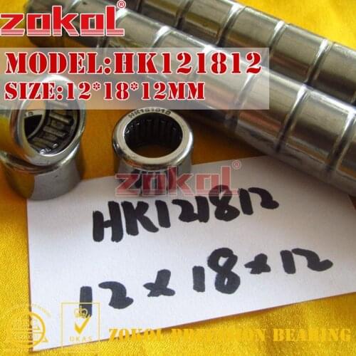 ZOKOL bearing HK121712 HK1215 HK1218 HK121812 HK121816 HK121912 HK121915 Needle Roller Bearing 12*17/1819*12/15/16/18mm